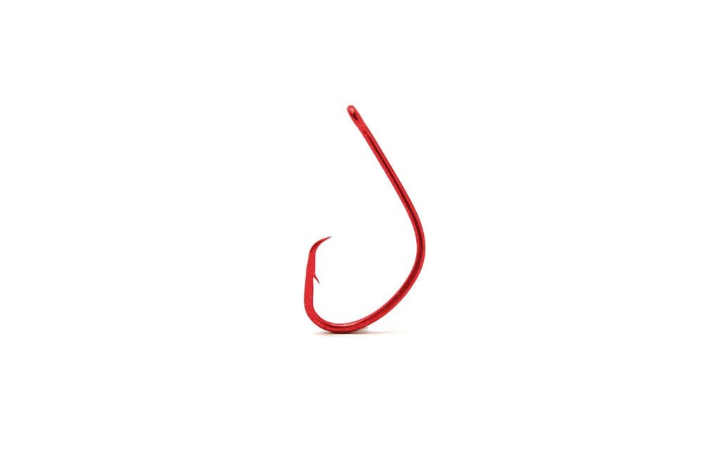 Owner Mutu Light Circle Hook Red, 1 (8-Pack)