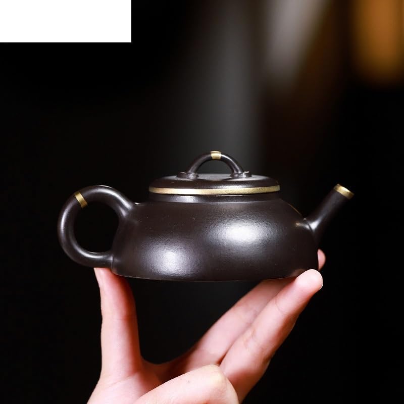 Dzbanek do herbaty 150 ml z fioletowej gliny, ręcznie robiony dzbanek Zisha Teaset, chiński czajniczek do herbaty liściastej, zaparzacz do herbaty