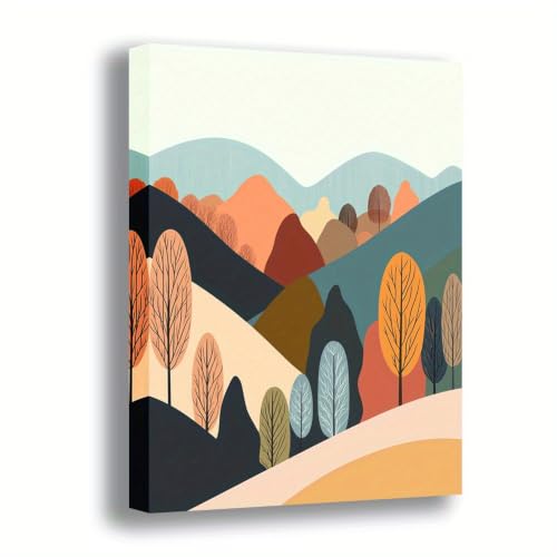 Toile paysage d'automne vintage moderne avec impression haute définition artistique 45x60