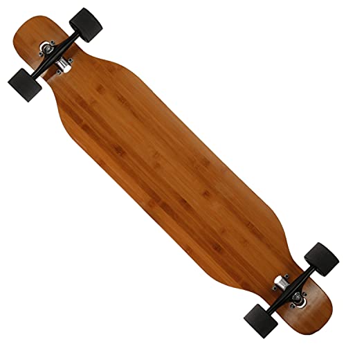 FunTomia Longboard mit 3 Flex Stufen Drop Through Cruiser Komplettboard Mach1 Speed Kugellager T-Tool
