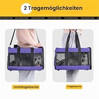 Conlun Transporttasche Hund & Katze L, Hundetransportbox Auto bis 9kg – Ansicht 8