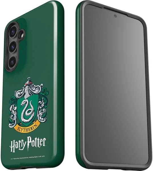Skinit Impact Phone Case Compatible with Galaxy S25 - Officially Licensed Wizarding World Harry Potter Slytherin House Crest Design