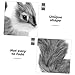 Wakauto Realistic Small Plush Squirrel Figurine with Soft Faux Fur Miniature Animal Ornament for Christmas Tree Decoration and Home Adornment Wear Material