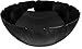 CFS 691703 Petal Mist Polycarbonate Bowl, 9.8 qt Capacity, 15" Diameter x 5.18" Height, Black (Case of 4)