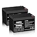 Miady 12V 9Ah Rechargeable Sealed Lead Acid Battery (9a-2 Pack)
