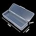 Lokyango 4 Pieces Plastic Storage Personal Box for Nail, Nail Implement Storage Box Organizer Case Manicure Tool Box for Nail Pedicure Supply Tools (clear)