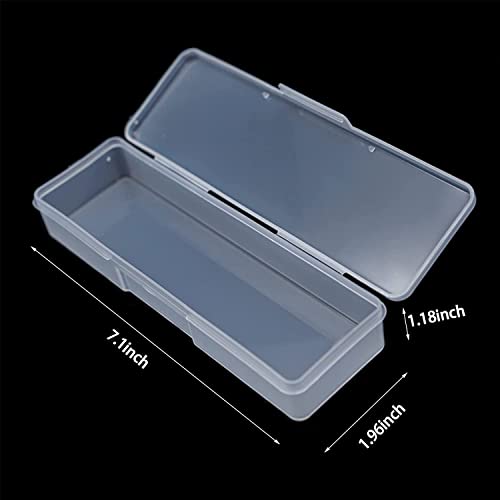 Image of 4PCS Plastic Storage Personal Box for Nail, Nail Implement Box (clear) | Lokyango Manicure Tool Box Nail Tool Storage Box Nail Storage Organizer Container Case for Manicure Pedicure Supplies