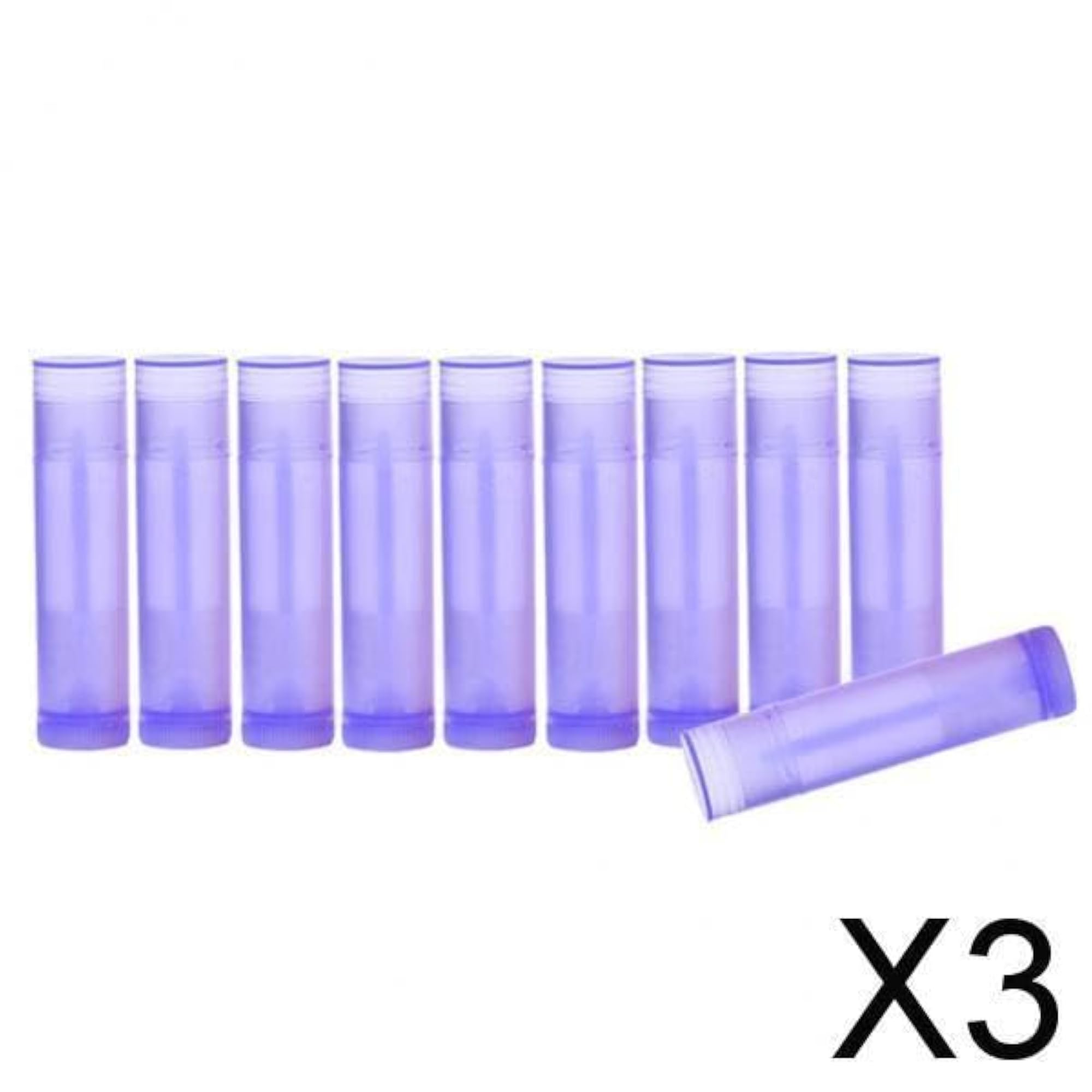 3pcs Empty Lipstick Tubes, Refillable Vials