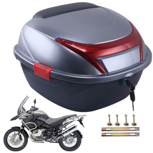 Sac de queue de moto rigide avec base intégrée et grand coffre de rangement ergonomique