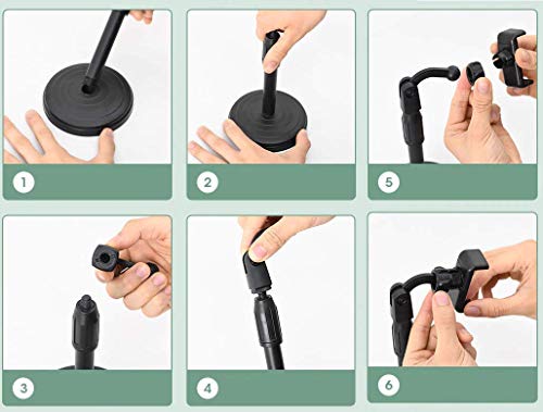 Image of Mobile Phone Stand and Holder for Online Classes Table Bed Youtuber Video Recording Tripod Stands Suitable for iPhone and All Types of Smartphones