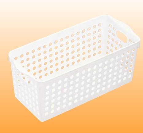 Amazon イノマタ化学 ストックバスケット スリム ホワイト 4572 かご バスケット オンライン通販