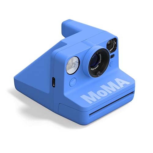 Image of Polaroid Now 3rd Generation I-Type Instant Film Camera - Polaroid x MoMa Limted Edtion - Includes Three Limited edtion MoMa Camera Straps - Camera Only No Film (9182)