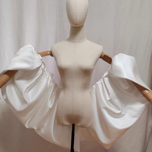 Satin Puffy Shawl Arm Sleeves for Women4