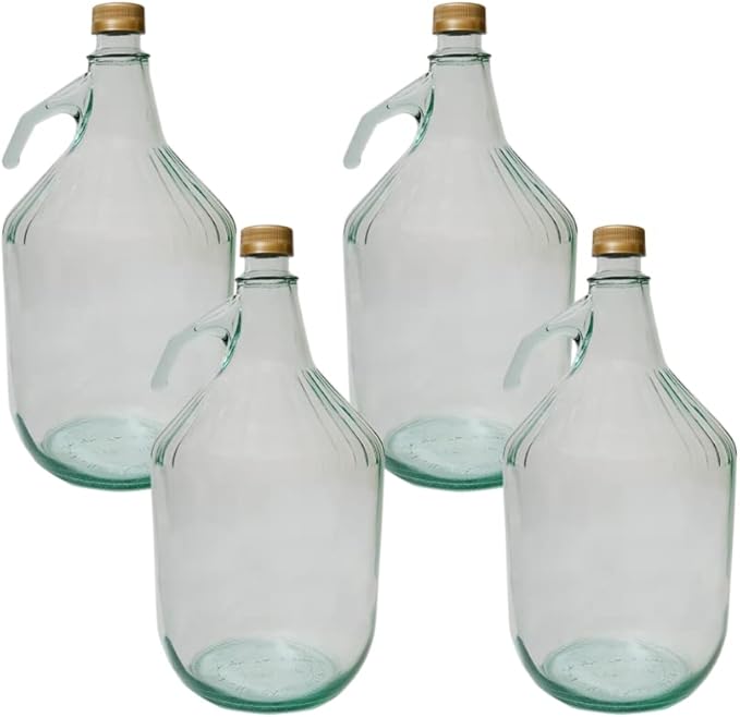 DIAH DO IT AT HOME 4 x 5L Demijohn with Screw Cap Fermentation Carboy