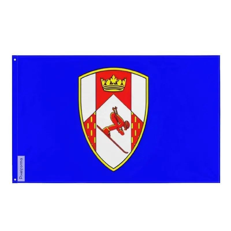 Drapeau Rossland pour mât extérieur en polyester résistant avec 4 œillets