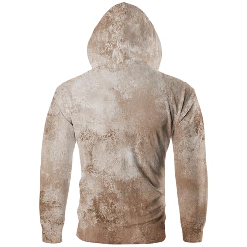 Ymosrh Men's Casual Hoodies, Long Sleeve Tie Dye Print Zip Up Hooded Sweatshirt Pullover with Pocket, M-3XL2