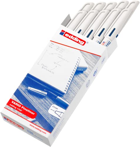 Edding 1700 Vario Fineliner - Blu - 10 penne
