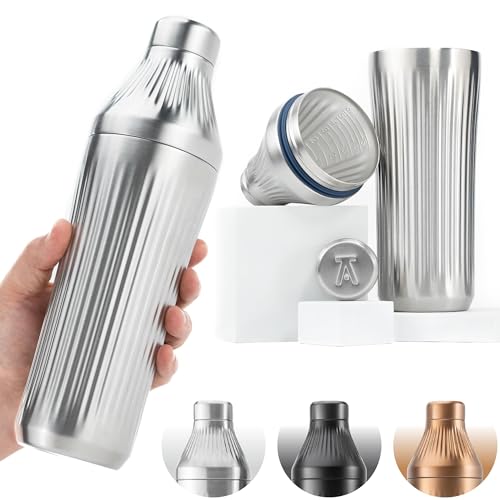 Elevated Craft Diamond Edition Hybrid Cocktail Shaker Set - Premium Vacuum Insulated Stainless...