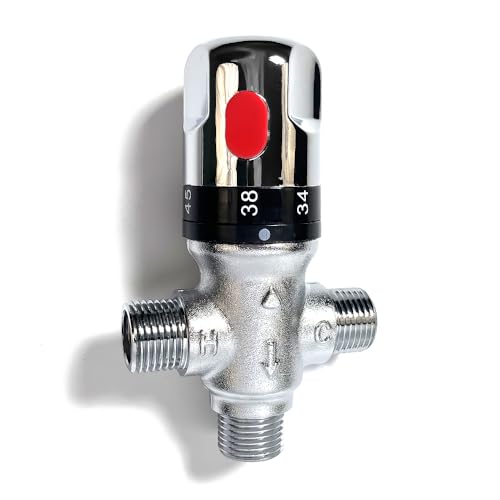 Thermostatic Mixing Valve Brass No Adapter Anti-Scald