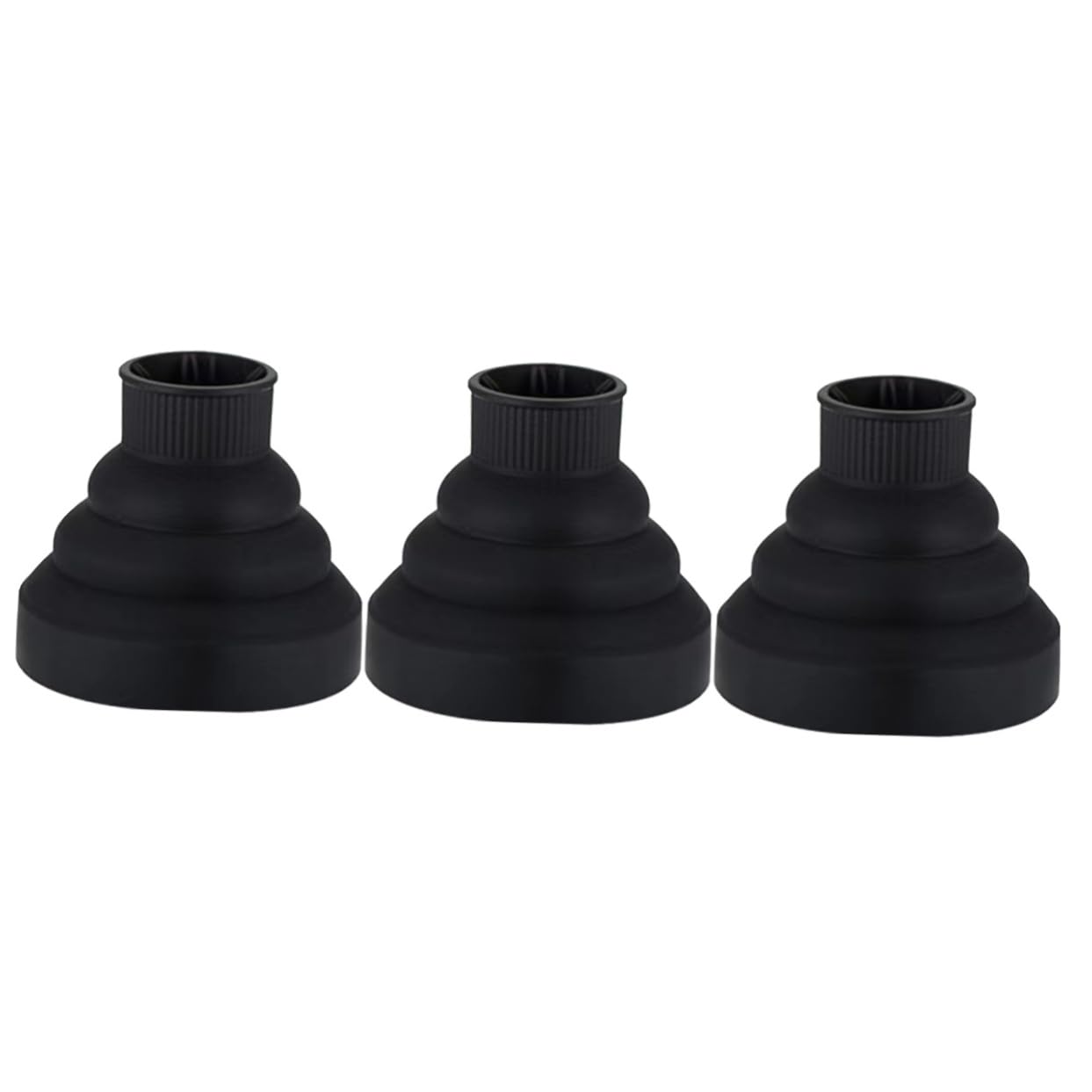 Zerodeko 3pezzi Diffusore Per Asciugacapelli Per Ricci Accessorio Per Asciugatura e Definizione Compatibile Con Phon Da Viaggio e Professionali Design Leggero e Facile Da Usare