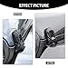 CheroCar for Jeep Hood Lock Latches Cover Catch Brackets Cover External Accessories Decoration Stickers for 2018-2021 Jeep Wrangler JL JLU & 2020-2021 Gladiator JT (Carbon Fiber)