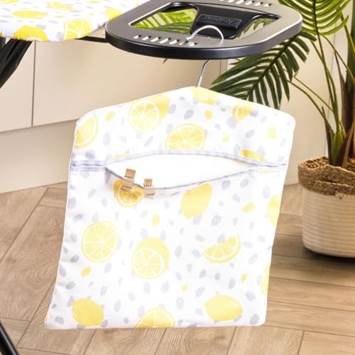 Home Accessories Indoor/Outdoor Reusable Leamon Print Storage Peg Bag with Hanging Hook - Image 2
