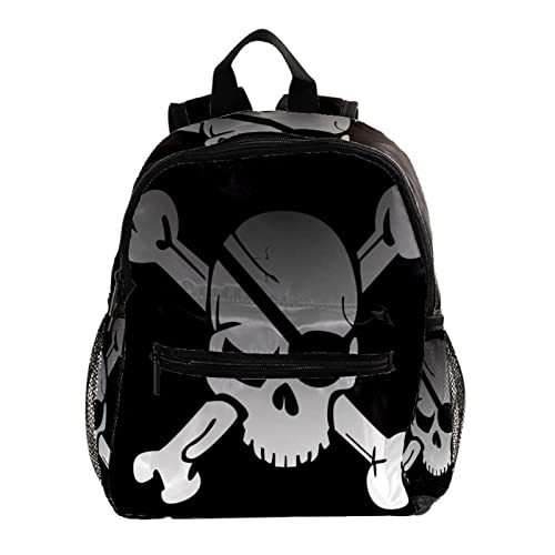 Sac à dos enfants motif crâne pirate multicolore 30,5 cm