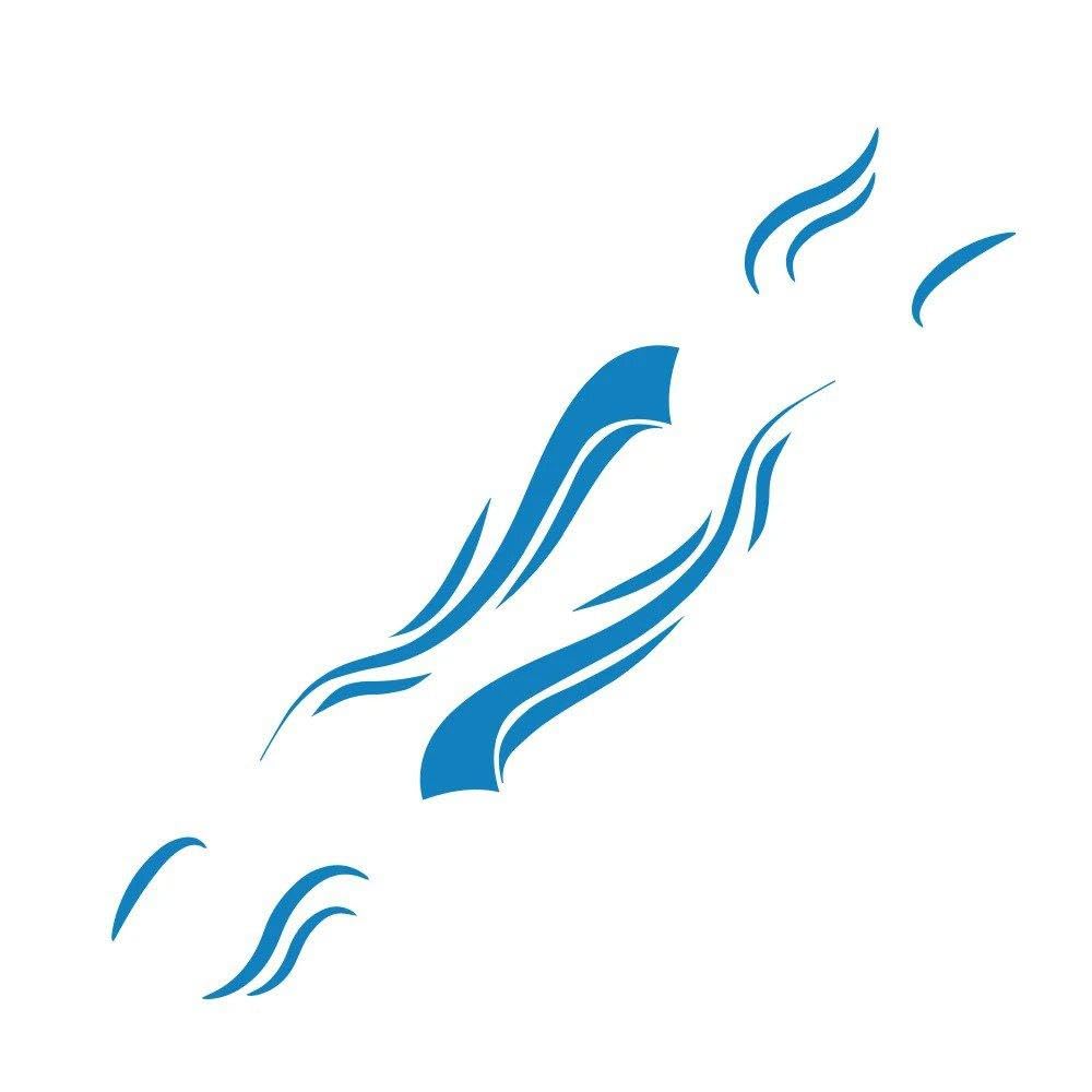 Dabhuoc Glossy Blue Motorhome Stripes Vinyl Stickers For Camper Van Horsebox Caravan Rv Car Tuning Accessories Decoration Decals(,336.5X54.5cm)