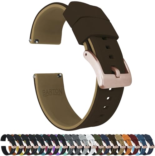 Image of BARTON Elite Silicone Watch Bands - Gold Buckle Quick Release