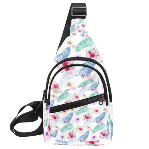 Sac de poitrine floral imperméable pour vos randonnées et sorties urbaines