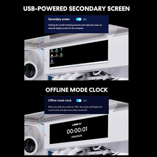 Image of Lian Li O11 Vision-M 9.2 inch LCD Accessory Kit (White)