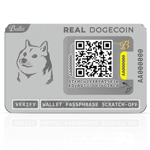 Ballet Real Dogecoin - Crypto Wallet and Cold Storage Solution for Securing Digital Currencies (Single)