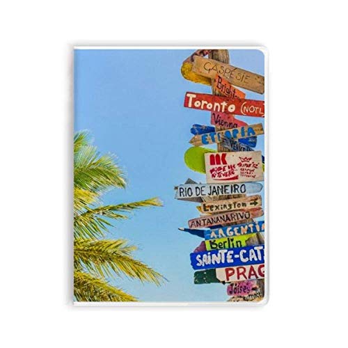Carnet de notes Guidepost à couverture souple et pages lignées motif nuages