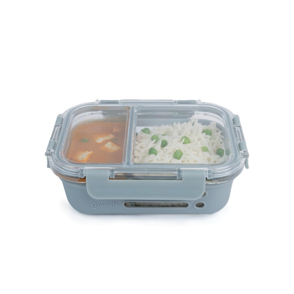 GLASAFE Glass Lunch Box - Leakproof & Microwave Safe -16