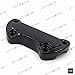 HTTMT MT446-002- Black Scalloped Handlebar Riser Clamp Compatible with Harley Sportster 883 Dyna Super Glide
