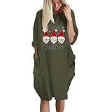 Yacyrtt Pullover Damen Schule Langärmelige Tailliert Bluse V Ausschnitt Gemustertes Bluse Frauenkleidern Festliches Sexye Luftiges Polyester Tunika Grün