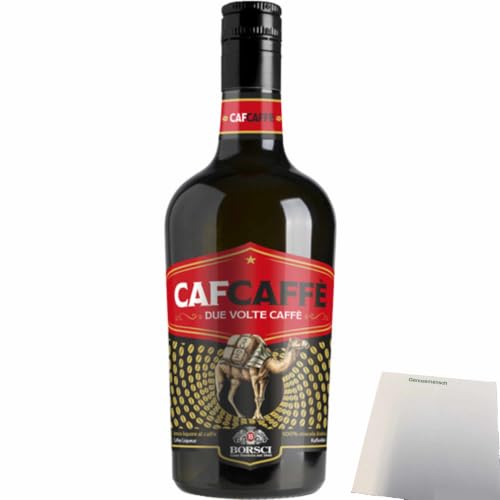 usy Bundle für CafCaffé Borsci Kaffelikör 30% vol. (700ml Flasche) + usy Block