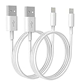 PEAPOLET iPhone Charger, 2 Packs Long iPhone Cable USB-A to Lightning Cable Fast iPhone Charging Cable Compatible with iPhone 13/12/11 Pro Max Xs X XR 8 7 iPad iPod and More (3.3FT)