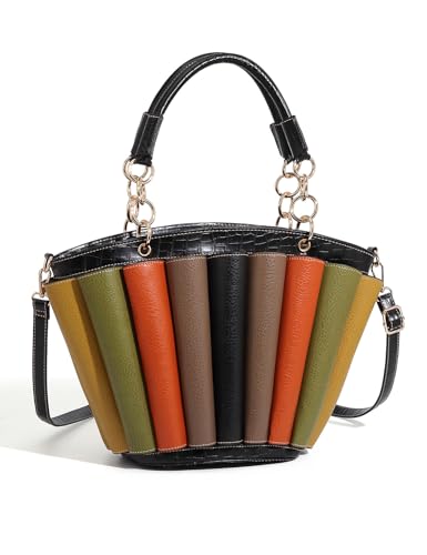 Women's Colorblock Handbag, Striped Design, Lady Totebag for women Large Capacity 2025 new in crossbody bags Bag woman3