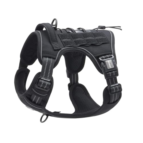 Image of AUROTH Tactical Dog Harness for Extra Large Dogs, Heavy Duty No Pull Vest
