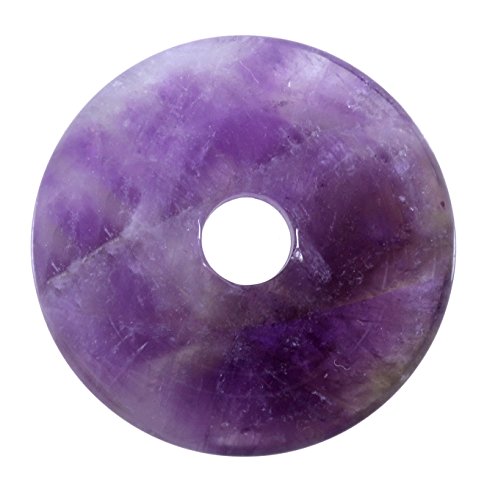 Preisvergleich Produktbild Lebensquelle Plus Amethyst Edelstein Donut Ø 30 mm Anhänger