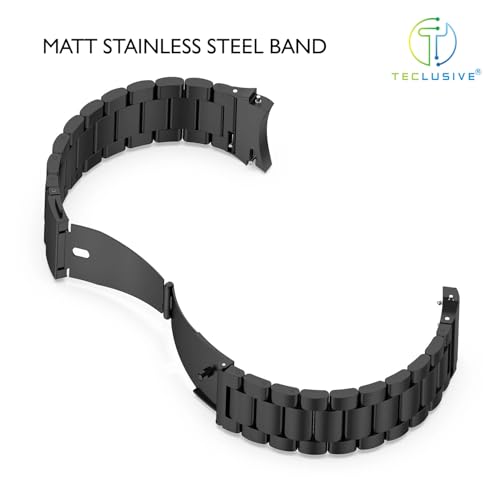 Image of T TECLUSIVE Ultra Luxury Stainless Steel Metal Chain Strap Band Compatible for Galaxy Watch 7 44mm / Watch 7 40mm | No Gap Metal Strap for Galaxy Watch 7 with watch strap adjuster tool