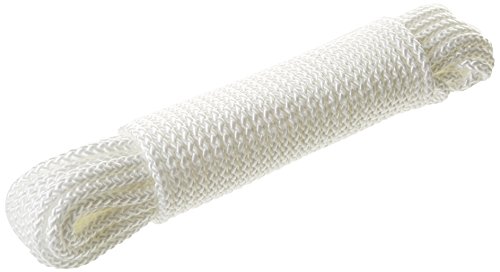 CORDERIES TOURNONAISES 07212 - Tresse en Polypropylène - 20 m/Ø 8 mm - Résistance 900 Kg - Blanc Cover