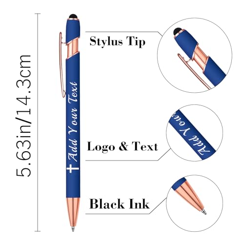 KoelntDIY-Personalized-Pens-Custom-Ballpoint-Pen-with-Stylus-Tip-Customized-Engraved-Metal-Pen-with-Name-Text-Logo-for-Business-Writing-Graduation-Journaling-Signature-12-Colors