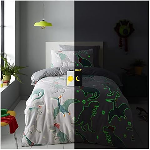 GC GAVENO CAVAILIA Glow in Dark Dinosaur Duvet Cover