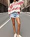 Y2k Women Striped Rugby Polo Shirt Long Sleeve Collared Oversized Vneck Sweatshirt Vintage Jersey Girls Streetwear