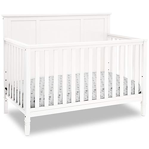 Delta Children Easton 4-in-1 Convertible Baby Crib, White