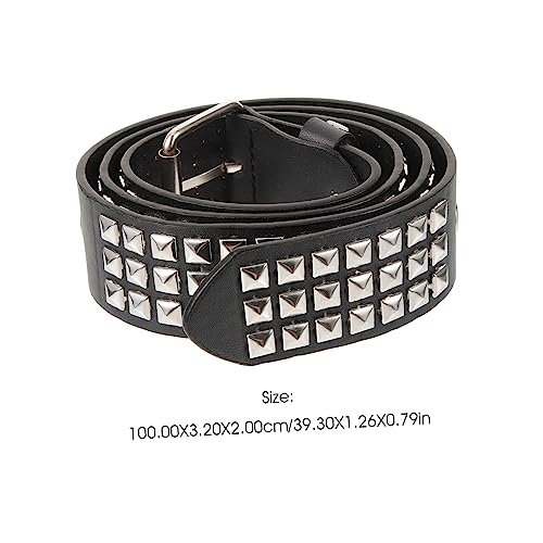 KESYOO Punk Belt Women's Fashion Jeans Waist Belt Buckle for Casual and Formal Occasions2