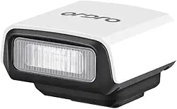 ORDRO FL-10 Mini câmera flash flash Speedlite para câmeras Fuji/Sony/Nikon/Canon, câmeras de filme digital, mini lanterna quente portátil para câmeras DSLR (branca)
