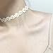Collar Flower Choker Niedliche Hippie Chick Daisy Choker White Collar Halskette für Frauen Mädchen